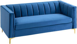 Homcom Bársony Kanapé 181x86x78cm, Kék