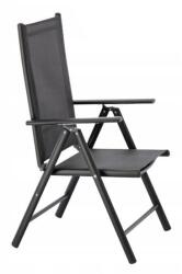 Chomik Összecsukható Alumínium Kertiszék - Szürke - 65x55x104 cm