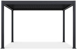  SUN ELEGANCE 3x4 m Motoros antracit terasz pergola + LED világítás