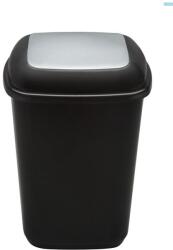 Plafor Cos plastic reciclare selectiva, capacitate 28l, PLAFOR Quatro - negru cu capac gri - altele (PL-658-04) - vexio Cos de gunoi