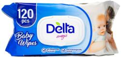 Delta Șervețele umede pentru bebeluși Delta Magic - 120 buc, pachet albastru (3800502666103)