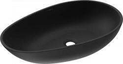 Mexen Nora Kompozit Mosdó - Fekete - 60x36 cm (5907709158917)