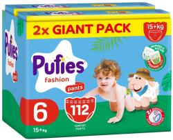 pufies Scutece chiloței Pufies Fashion - Mărimea 6, 112 bucăți, 15+ kg, Giant Pack (54000224)