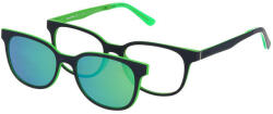 Solano CL 50047D polarizált ClipON szemüvegkeret fiúknak, műanyag, zöld, 47 mm