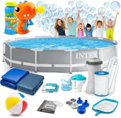 Intex 366 x 76 cm 16in1 intex keretes kerti medence 26712 + ingyenes buborékfúvógép (26712-M)