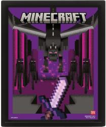 Pyramid 3D poster cu ramă Pyramid Games: Minecraft - Ender Dragon Duel (EPPL2400515)