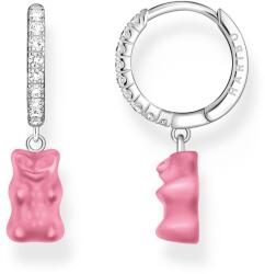 Thomas Sabo CR726-052-9 Silver Single Hoop Earrings with pink Gold Bears 28, 0 mm Ladies, női