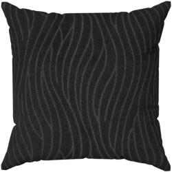 Eurofirany Dekoratív párnahuzat LILI 40x40 Eurofirany fekete, hullámos mintával (384165)