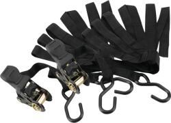 Bottari Heveder 5m Racsnival Kampóval Fekete 2db