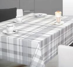 ROVITEX Rovi-vlies B41/07 Viaszosvászon 140cm Széles Fehér-szürke Kockás