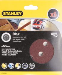 STANLEY Csiszoló Korong Excentercsiszolóhoz 125 Mm, 60g, Gyorsrögzítés