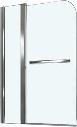 Sanotechnik Kádparaván Kétrészes (70+40)x140 Cm 6 Mm Biztonsági üveg, Króm Profil