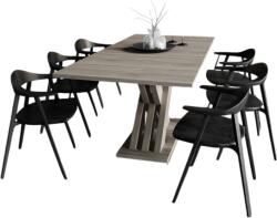  Exclusive 160/200x90x75cm hosszabbítható étkezőasztal