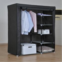  Ruhatároló 98x158x46cm Max. : 30kg Vászon, Két Cipzárral