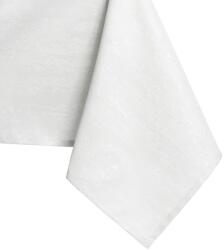 AmeliaHome Asztalterítő Vesta fehér dombornyomott modern 140x280 owal AmeliaHome