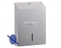 Merida STELLA AFP, ujjlenyomatmentes, Hajtogatott kéztörlő adagoló, rozsdamentes, maxi, SLIM kivi