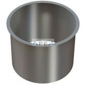 Merida Pultba építhető bedobónyílás, rozsdamentes, szálcsiszolt, belső átmérő: 15cm