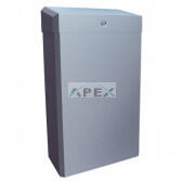 Merida Hulladékgyűjtő, 27L, falra szerelhető, rozsdamentes, szálcsiszolt,