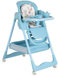  SURPRISE etetőszék szilikon tányérral, előkével VKÉK - pepita