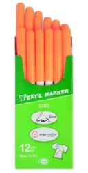 KOH-I-NOOR Marker Fluorescent pentru Textile cu Varf Rotund, Portocaliu, Koh-I-Noor (KH-K3203-71OF)