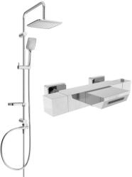 Mexen Sven Cube Zuhanypanel - Termosztatikus - Króm (5907709181038)