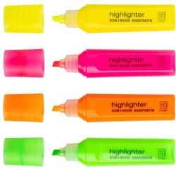 KOH-I-NOOR Marker Evidentiator, Varf Tesit, 4 Culori Neon, Koh-I-Noor (KH-K7501-4BL)