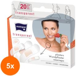 Bella Set 5 x 20 Plasturi Transparenti Bella
