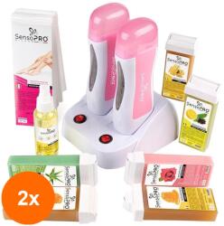 SensoPRO Set 2 x Kit Epilare Ital Expert + Cadou Rezerva Ceara, Aplicator Ingust (TOT-2xTBY-K0112)