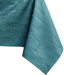 AmeliaHome Asztalterítő Vesta tengerzöld dombornyomott modern 140x260 owal AmeliaHome
