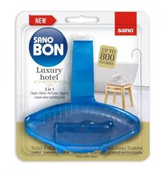 Sano Odorizant Toaleta Solid Sano Bon 5 in 1 Luxury Hotel, Blue, 800 Utilizari, 55 g (MAGT1007245TS)
