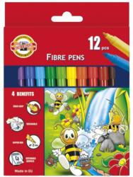 KOH-I-NOOR Markere Scolare Colectia Bees, 12 Culori (KH-K1002-12)