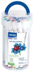 SPREE Set 24 Culori Marker 2 Capete (KH-SP58104)