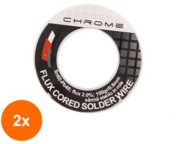 Chrome Set 2 x Fludor 100 g, 0.8 mm Sn60 Pb40 (TIV-2xTIN-100GR/0.8MM-CHR)