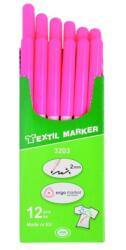 KOH-I-NOOR Marker Fluorescent pentru Textile cu Varf Rotund, Roz, Koh-I-Noor (KH-K3203-72RF)