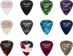 Fender 351 Dotted Celluloid Picks 12-Pack Heavy Pengető (1980200500)