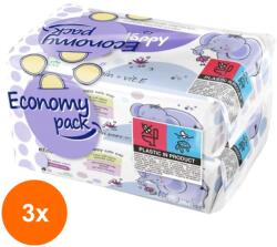 Bella Baby Happy Set 6 x 64 Servetele Umede cu Vitamina E si Alantoina Bella Baby Happy (ROC-3xBEMSCCO226)