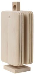 Z-tools Tocatoare Dreptunghiulare cu Suport Vertical, Lemn de Fag, 6 Bucati (ZLN-EXT10167) Tocator
