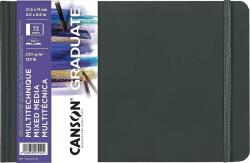 Canson Book Hardbound Short Side Graduate White Mixed Media Vázlatfüzet 36 21, 6 x 14 cm 200 g Tájkép (C31200L031)
