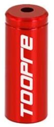 Spyral Toopre 4 mm-es fém bowdenház kupak váltóbowdenházhoz, piros, 1db