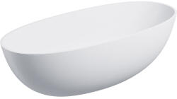 Omnires Shell M+ cada freestanding 175x78 cm ovala alb SHELL175WWBM (SHELL175WWBM) - sanoterm
