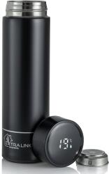 Extralink Smart Travel Mug LED 500ml Termosz - Fekete (MUG-SMART500 BLACK) (MUG-SMART500 BLACK)