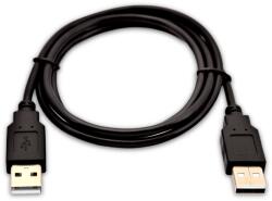 V7 USB-A apa - USB-A apa Adatkábel 1m - Fekete (V7USB2AA-01M-1E) (V7USB2AA-01M-1E)