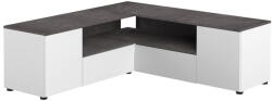 TEMAHOME Сиво-бяла маса за телевизор от бетон 130x46 cm Angle - TemaHome (983241.850370)