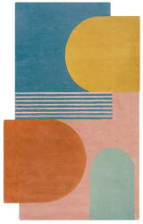 Flair Rugs Covor albastru țesut manual din lână 120x180 cm Lozenge Bright Multi - Flair Rugs Covor