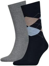 ZEAGLE Tommy Hilfiger férfi zokni 2-csomag pamut 39-42 39 fekete|lila|szürke