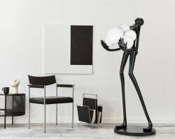 Moose Lighting Premium Művészi Állólámpa Üvegszálas Fekete-Fehér (KHM-MSE1501100339)