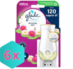 Glade elektromos légfrissítő készülék+utántöltő 20ml Relaxing Zen KARTON - 6 db (K5000204360165)