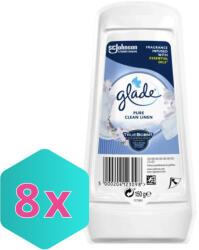 Glade zselés légfrissítő 150g tiszta ágynemű illat/clean linen KARTON - 8 db (K5000204123098)