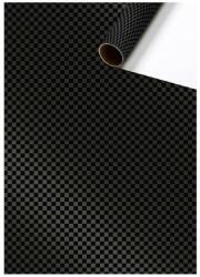  Stewo tekercses csomagolópapír (70x200 cm) fényes fekete, kockamintás, Jo (5) (2528517370)