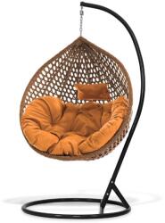 Klubfotel Függőfotel SANTORINI - karamell barna